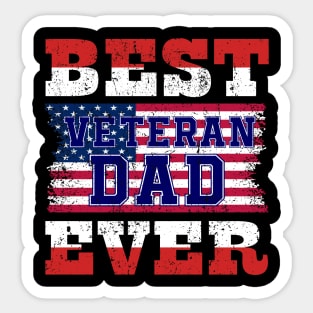 Best veteran dad ever Sticker